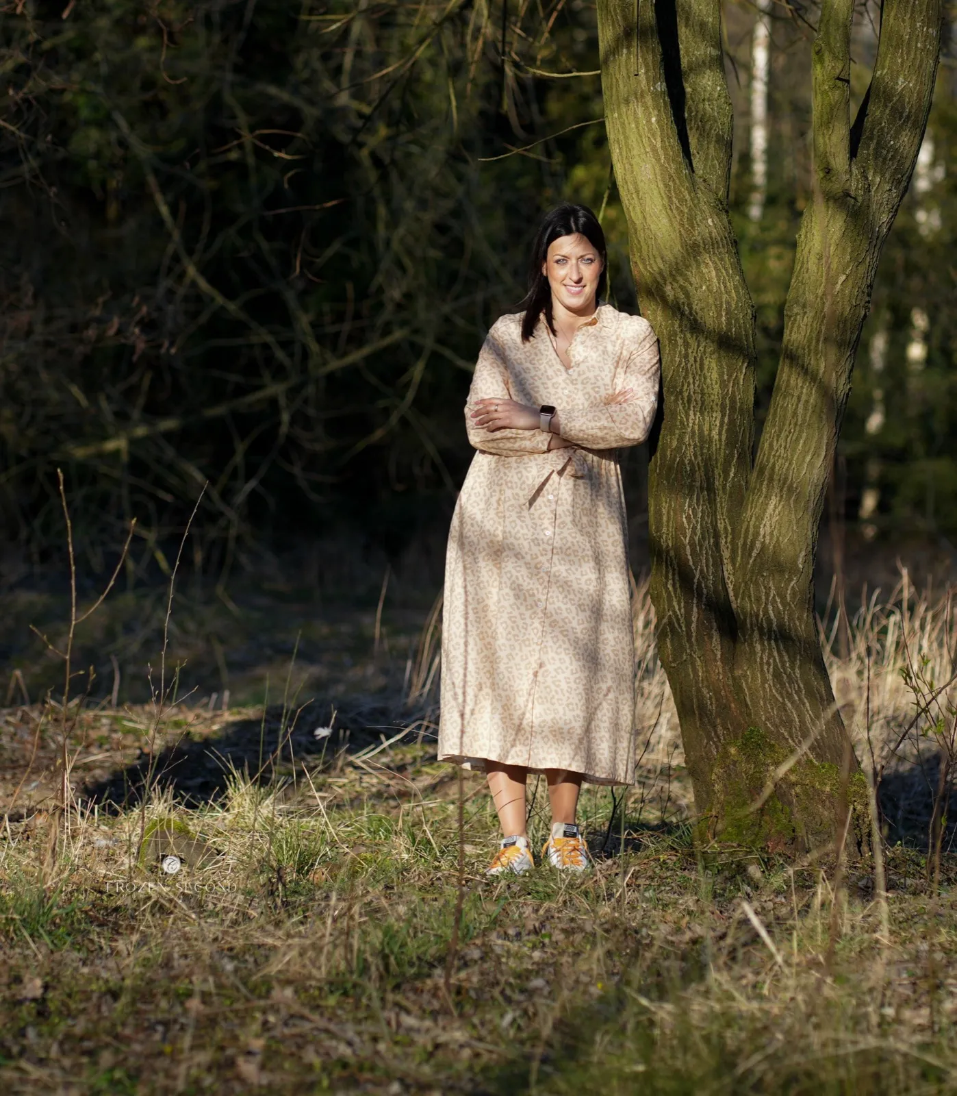 Carla Editha Siebert im Garten