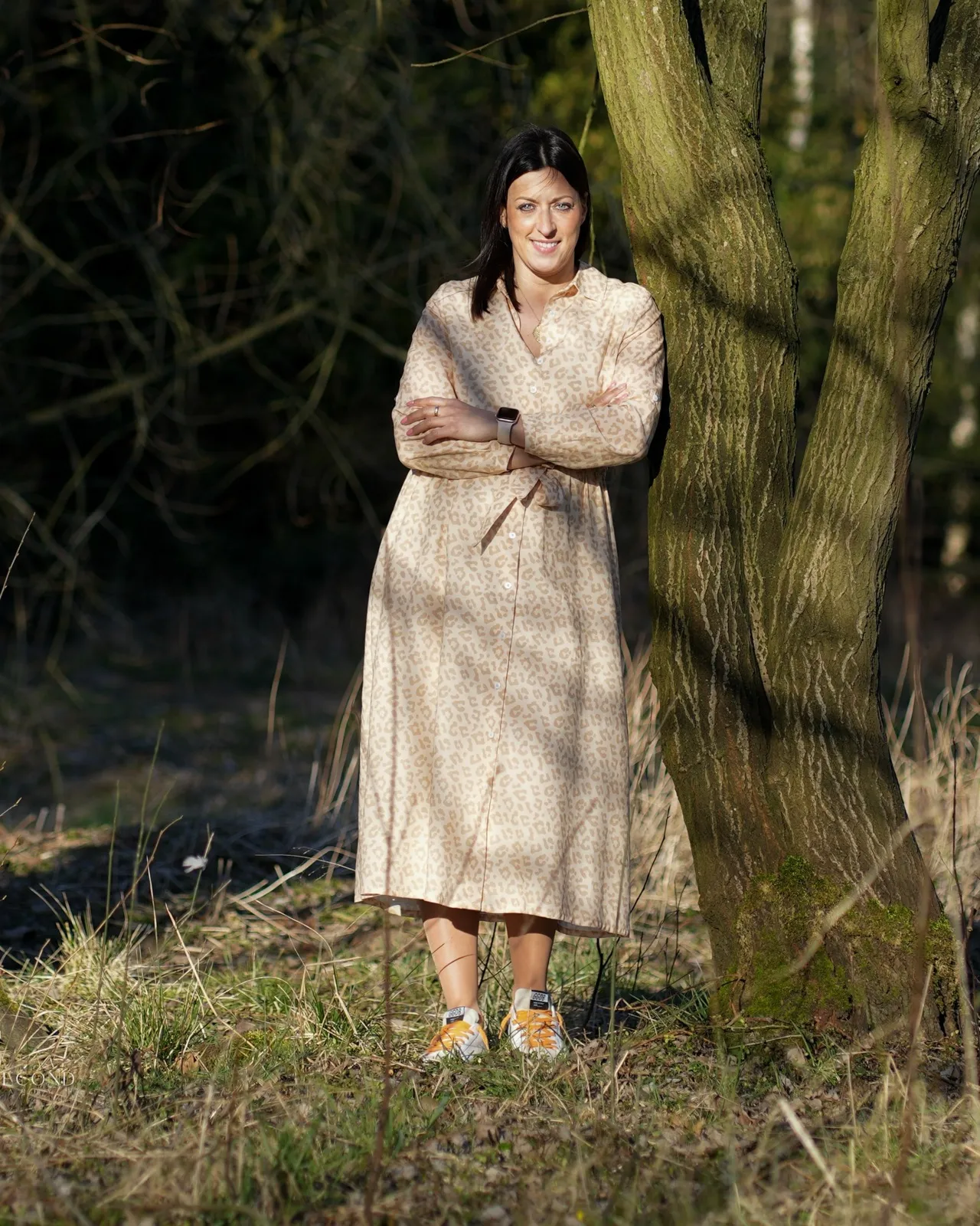 Carla Editha Siebert im Garten